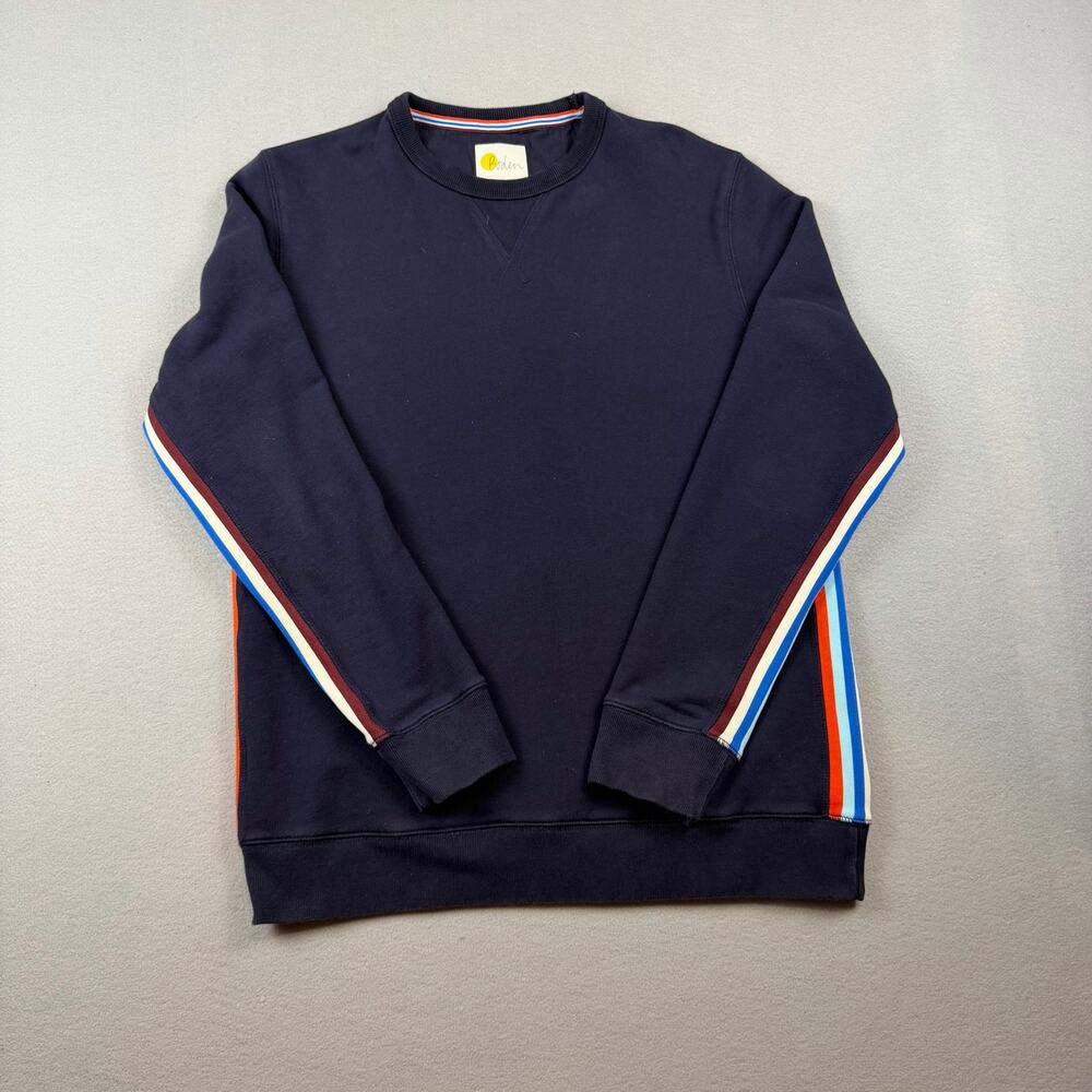 Boden Striped Side Panel Sweatshirt M
